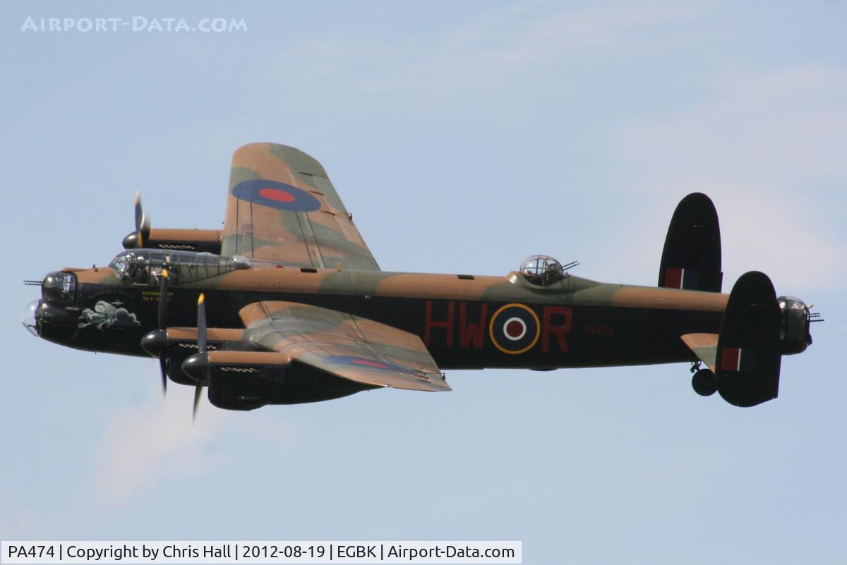PA474, 1945 Avro 683 Lancaster B1 C/N VACH0052/D2973, at the 2012 Sywell Airshow