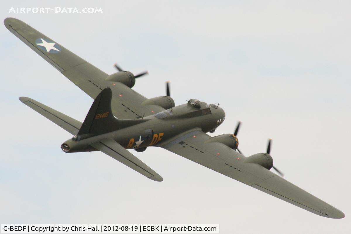 G-BEDF, 1944 Boeing B-17G Flying Fortress C/N 8693, at the 2012 Sywell Airshow