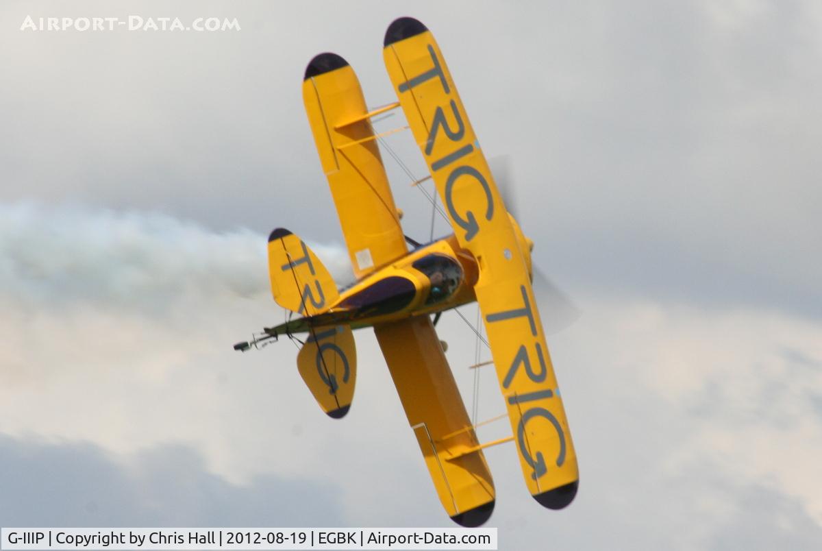 G-IIIP, 1984 Pitts S-1D Special C/N PFA 009-10195, at the 2012 Sywell Airshow