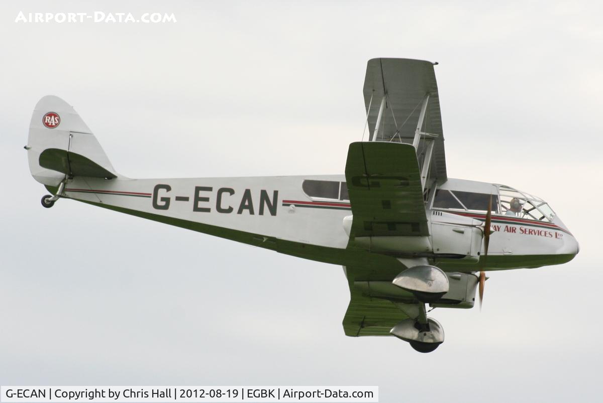 G-ECAN, 1943 De Havilland Australia DH-84 Dragon 3 C/N DHA2048, at the 2012 Sywell Airshow