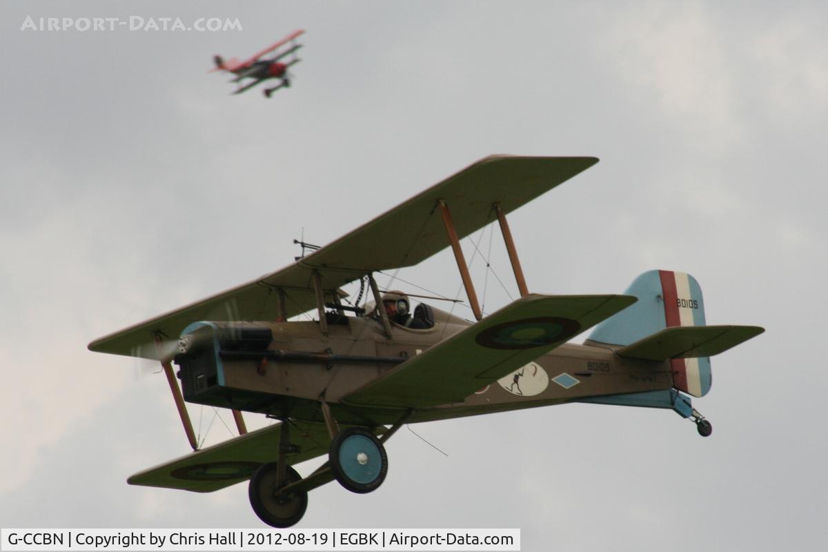 G-CCBN, 1982 Royal Aircraft Factory SE-5A Replica C/N 077246, at the 2012 Sywell Airshow