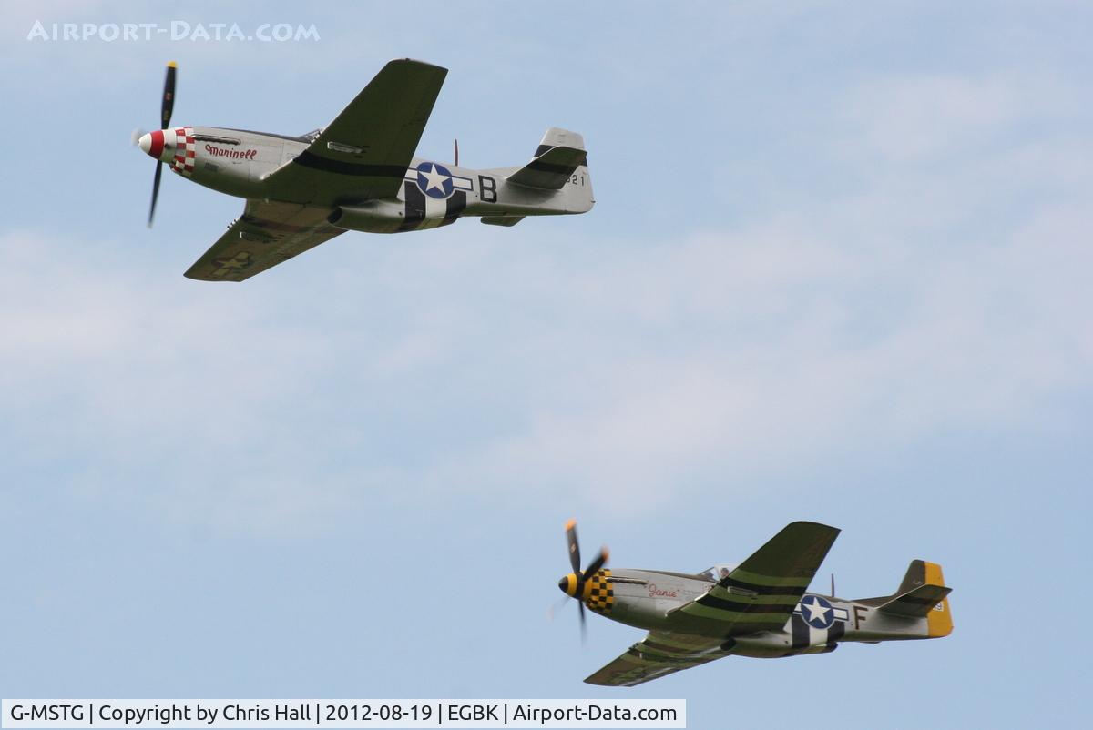 G-MSTG, 1945 North American P-51D Mustang C/N 124-48271, at the 2012 Sywell Airshow