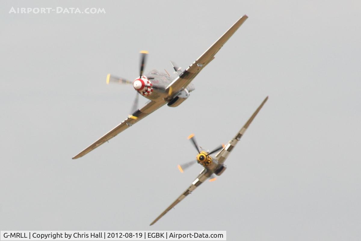 G-MRLL, 1943 North American P-51D Mustang C/N 109-27154, at the 2012 Sywell Airshow
