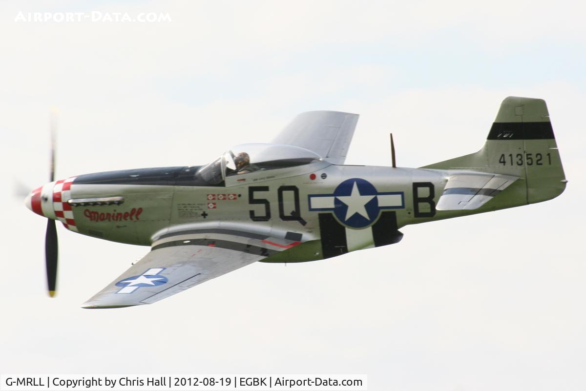 G-MRLL, 1943 North American P-51D Mustang C/N 109-27154, at the 2012 Sywell Airshow