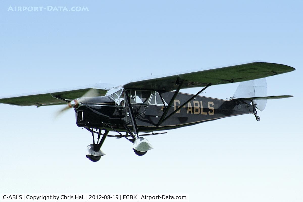 G-ABLS, 1931 De Havilland DH.80A Puss Moth C/N 2164, at the 2012 Sywell Airshow