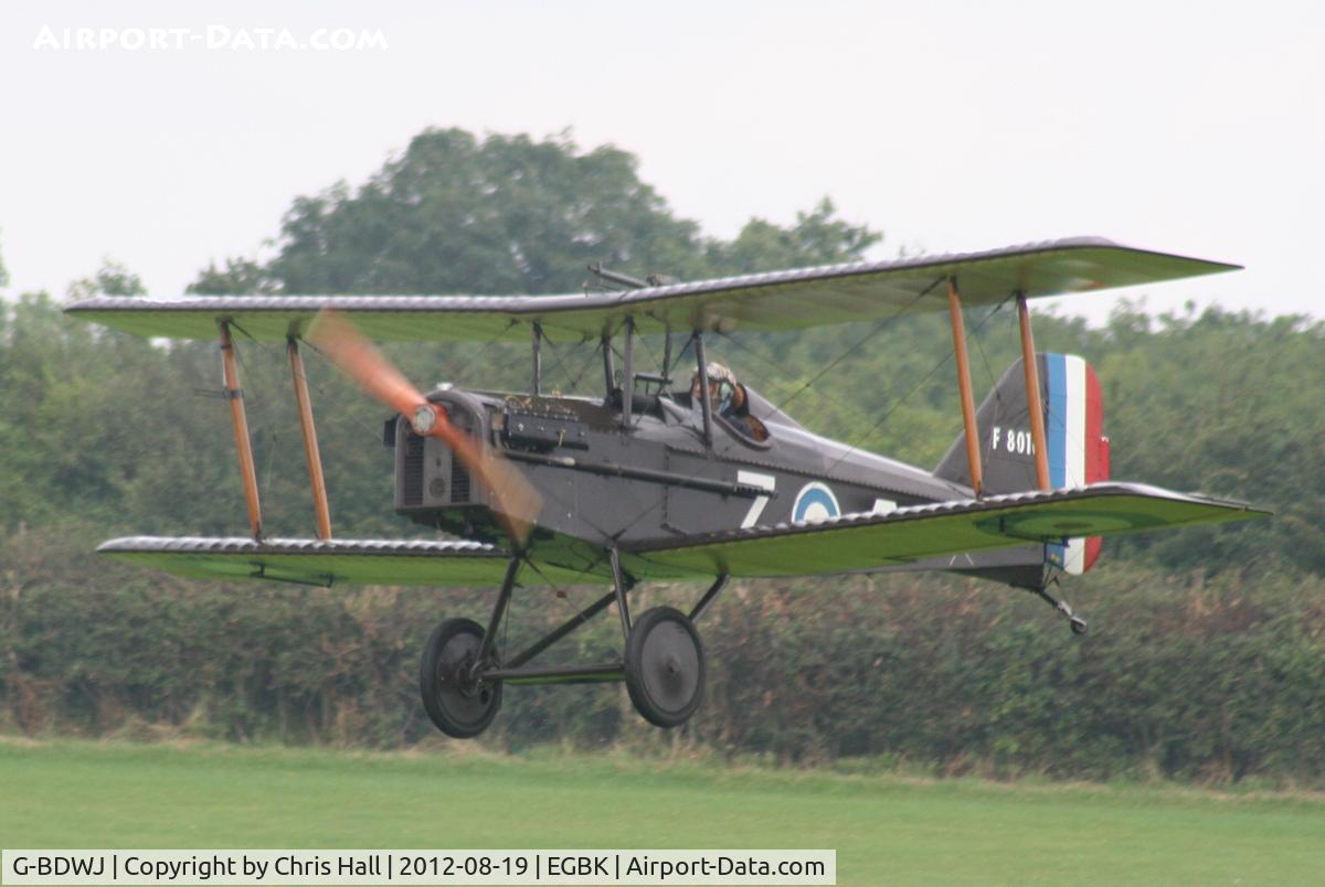 G-BDWJ, 1978 Royal Aircraft Factory SE-5A Replica C/N PFA 020-10034, at the 2012 Sywell Airshow