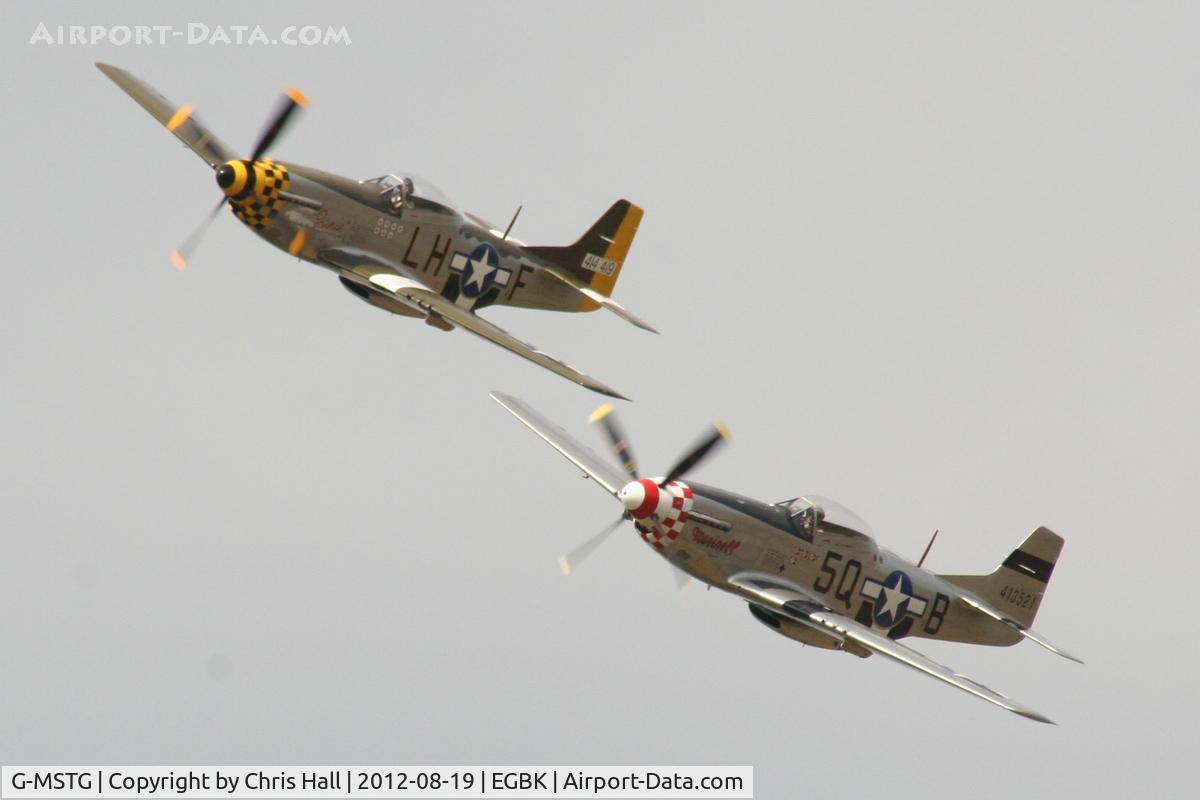 G-MSTG, 1945 North American P-51D Mustang C/N 124-48271, at the 2012 Sywell Airshow