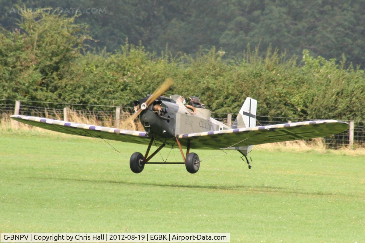 G-BNPV, 1988 Bowers Fly Baby 1A C/N PFA 016-11120, at the 2012 Sywell Airshow