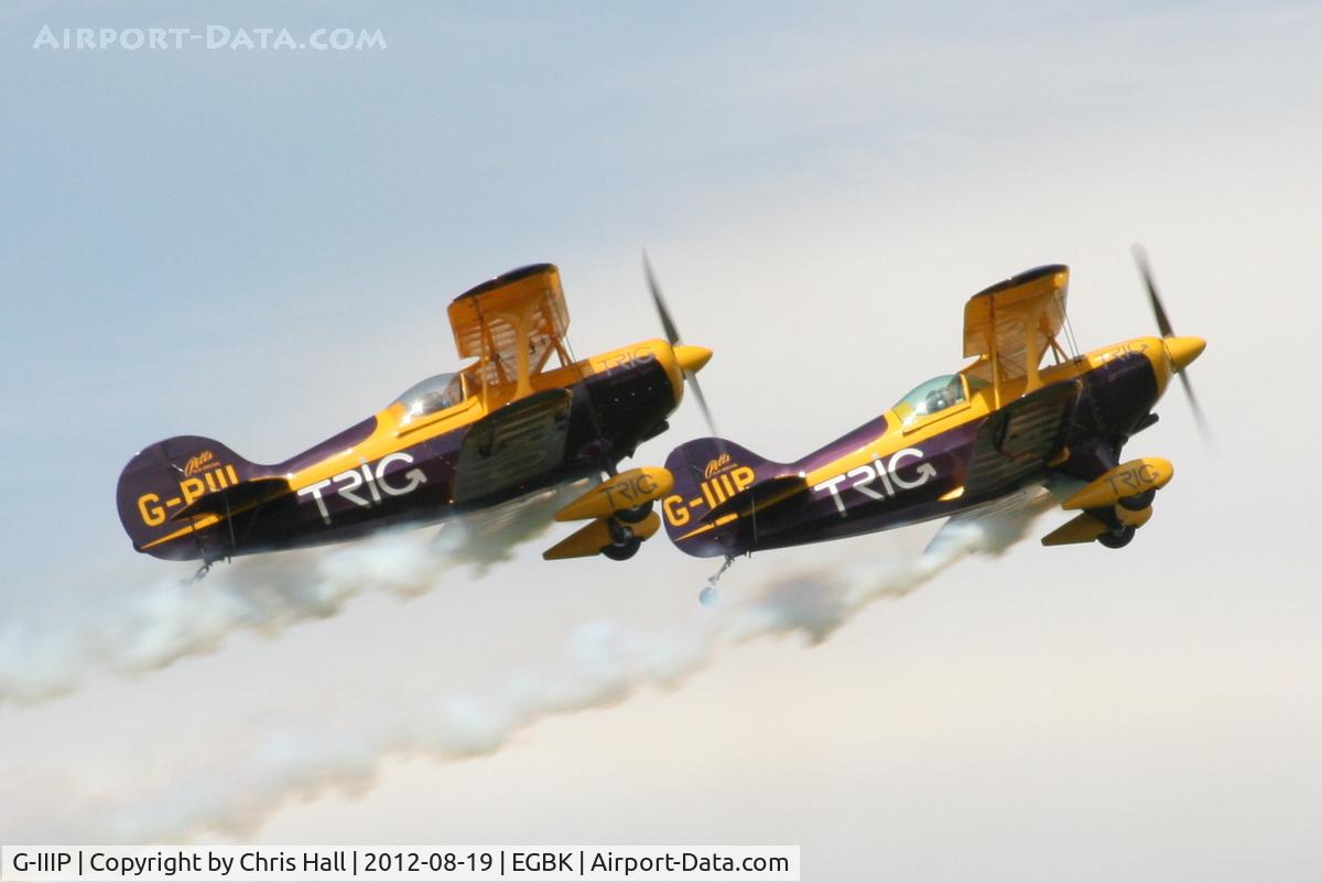 G-IIIP, 1984 Pitts S-1D Special C/N PFA 009-10195, at the 2012 Sywell Airshow
