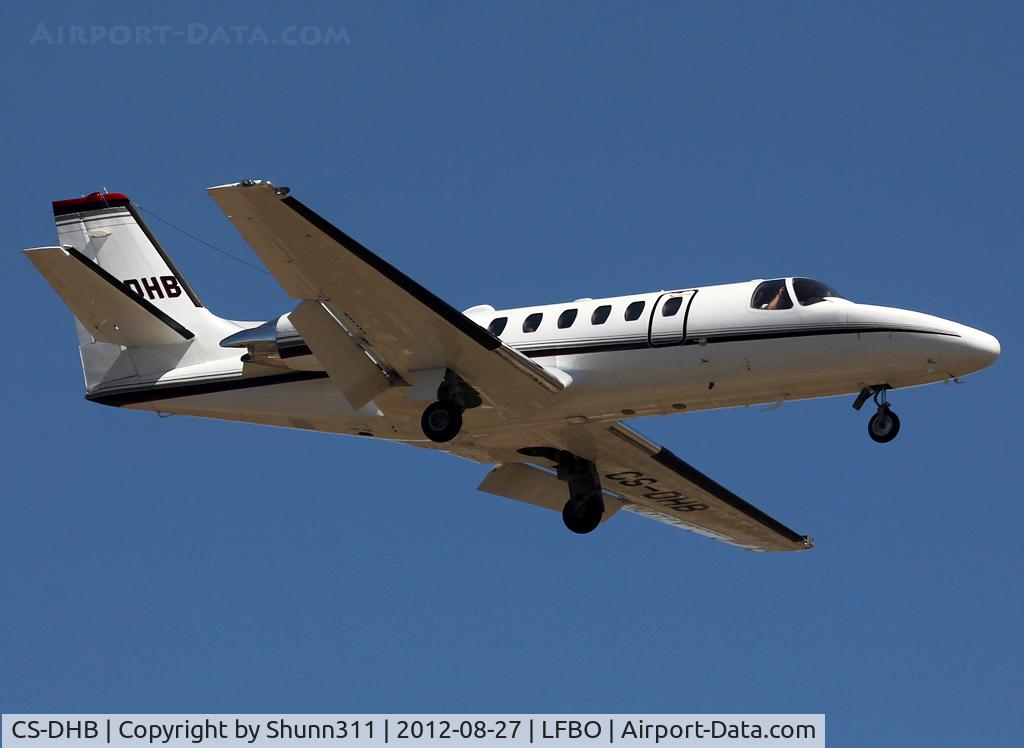 CS-DHB, 2001 Cessna 550 Citation Bravo C/N 550-1009, Landing rwy 14R