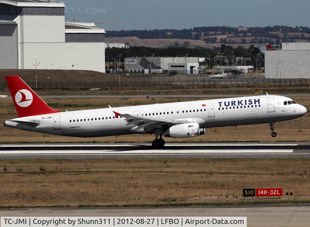 TC-JMI, 2008 Airbus A321-232 C/N 3673, Landing rwy 14R