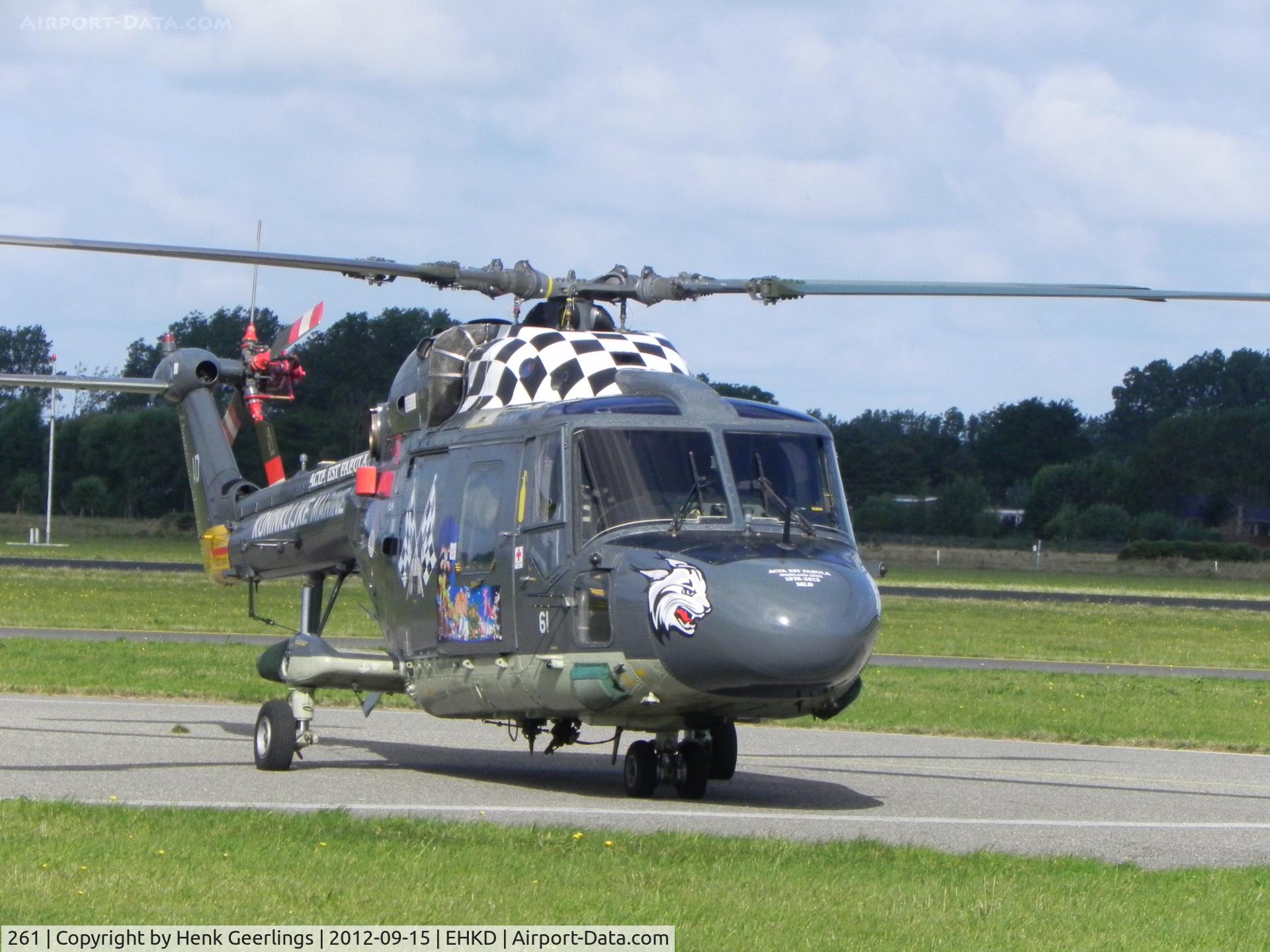 261, Westland SH-14D Lynx C/N 007, Heldair Air Show , 15 Sep 2012  at Den Helder Airport