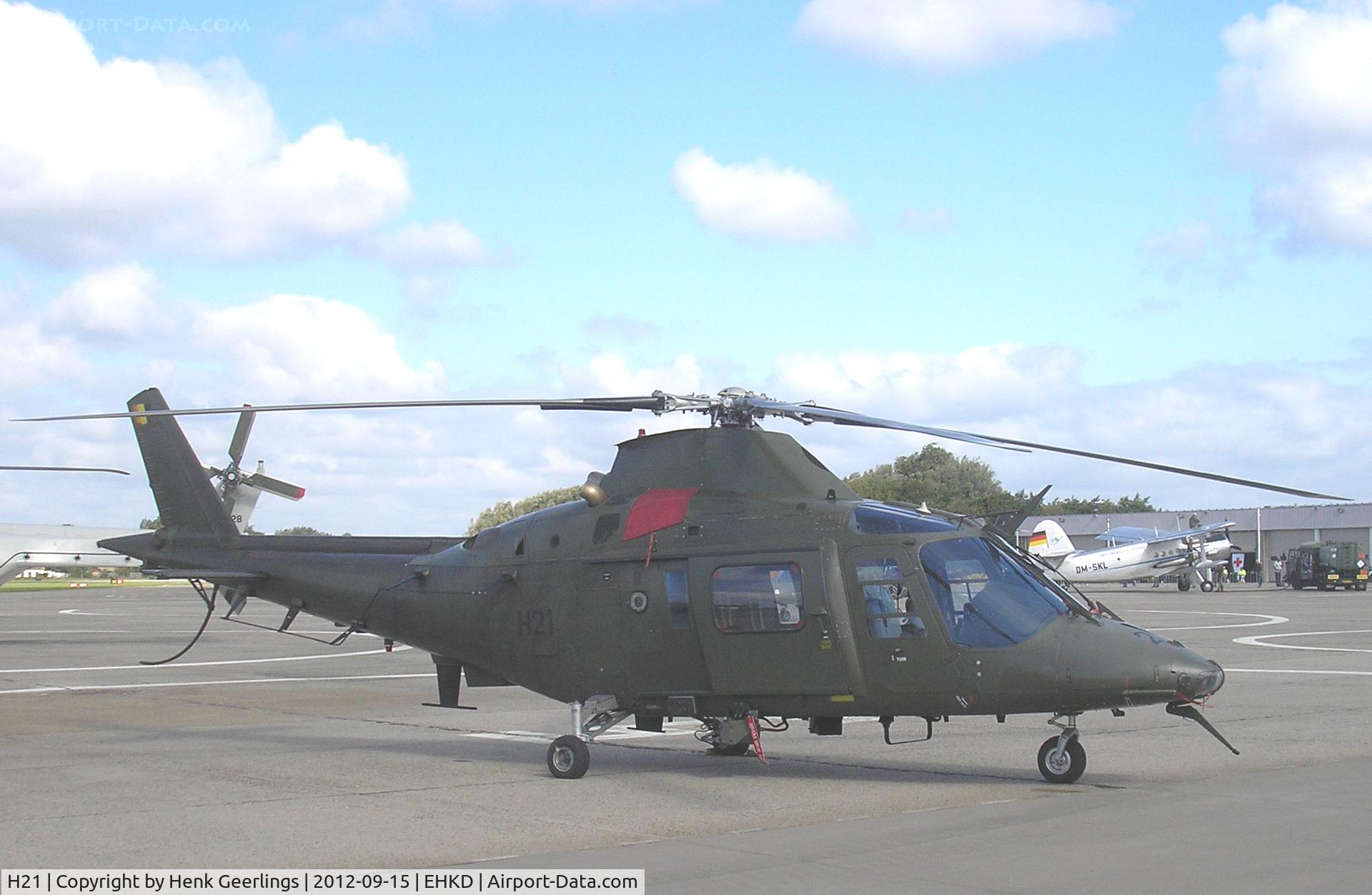 H21, Agusta A-109BA C/N 0321, Heldair Air Show , 15 Sep 2012  at Den Helder Airport