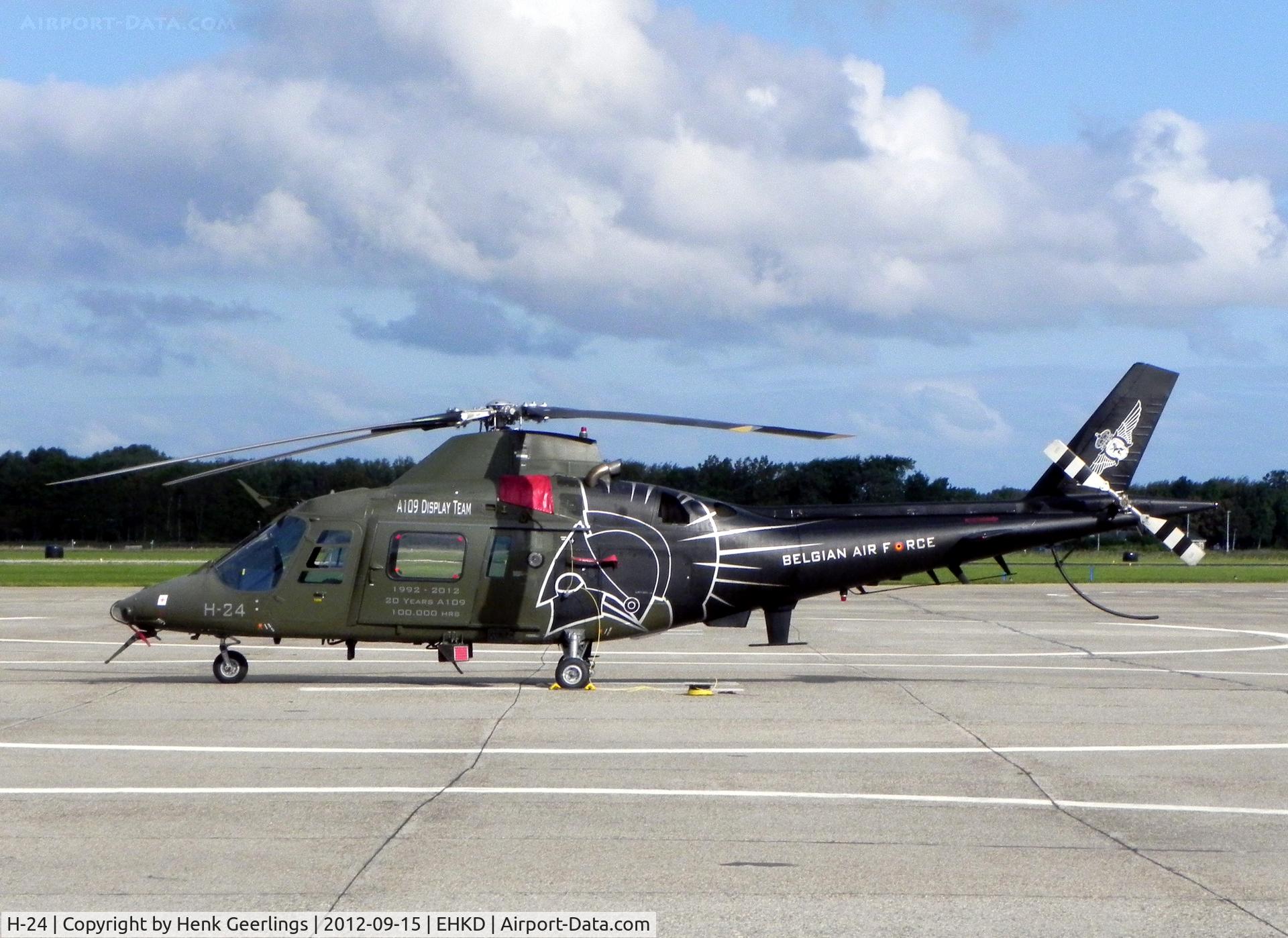H-24, Agusta A-109BA C/N 0324, Heldair Air Show , 15 Sep 2012  at Den Helder Airport 

A109 Display Team