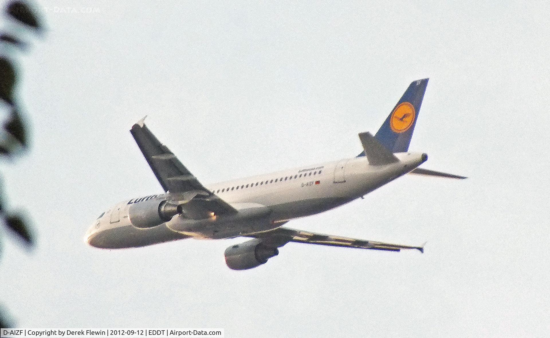 D-AIZF, 2010 Airbus A320-214 C/N 4289, Seen from our Campsite whilst staying in Berlin.
