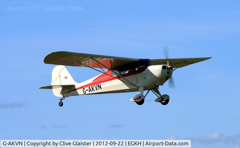 G-AKVN, 1946 Aeronca 11AC Chief Chief C/N 11AC-469, Ex: NC3742B > N3742B > G-AKVN(2) - Originally owned to, Junipa Sales Aviation Ltd in January 1989 and currently in private hands since July 2005.
