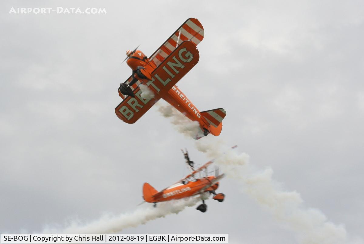 SE-BOG, 1942 Boeing N2S-3 Kaydet (B75N1) C/N 75-7128, at the 2012 Sywell Airshow