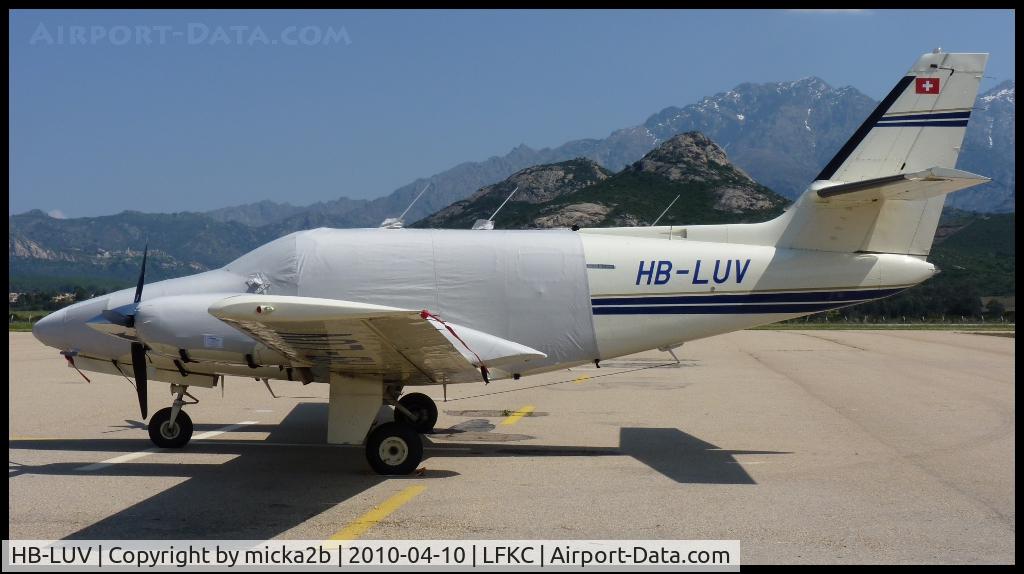 HB-LUV, 1981 Cessna T303 Crusader C/N T30300058, Parked