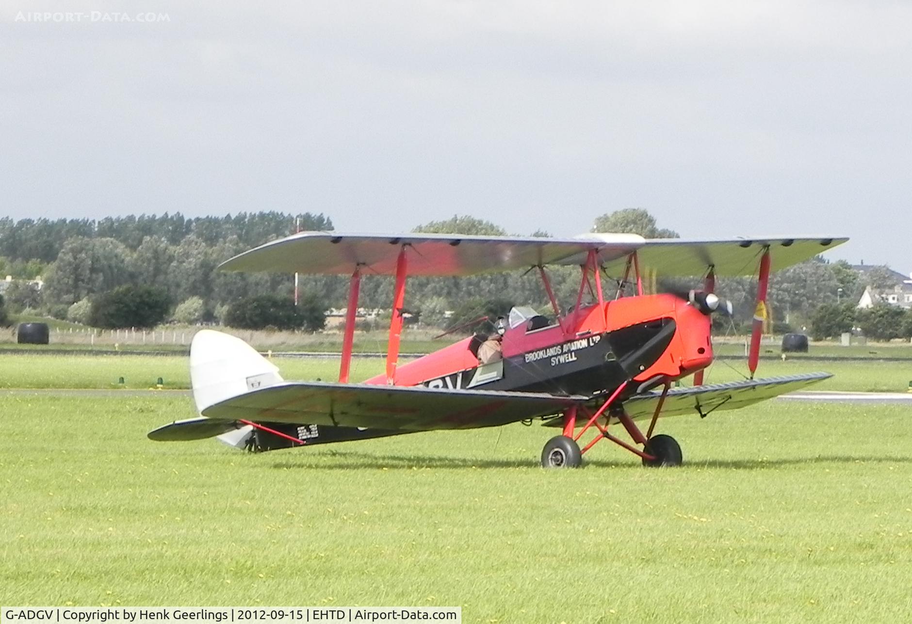 G-ADGV, 1935 De Havilland DH-82A Tiger Moth II C/N 3340, Heldair Air Show at Den Helder Airport , Sep 2012