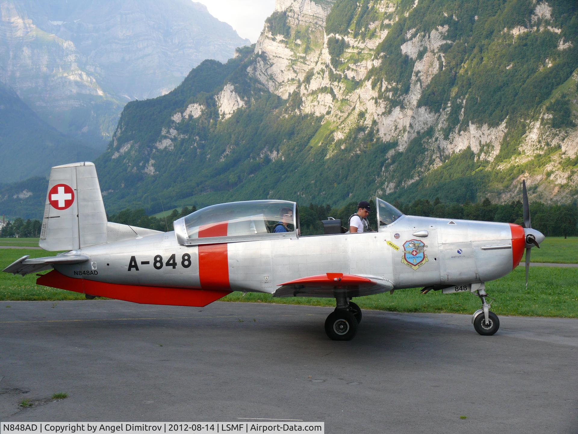 N848AD, 1959 Pilatus P3-05 C/N 486-35, Mollis Switzerland