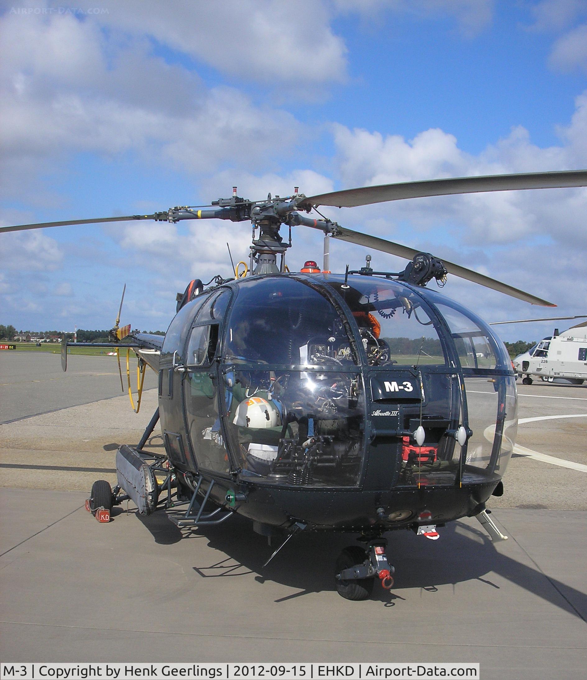 M-3, Aérospatiale SA-316B Alouette III C/N 1817, Heldair Air Show , Sept 2012  , Den Helder Airport.