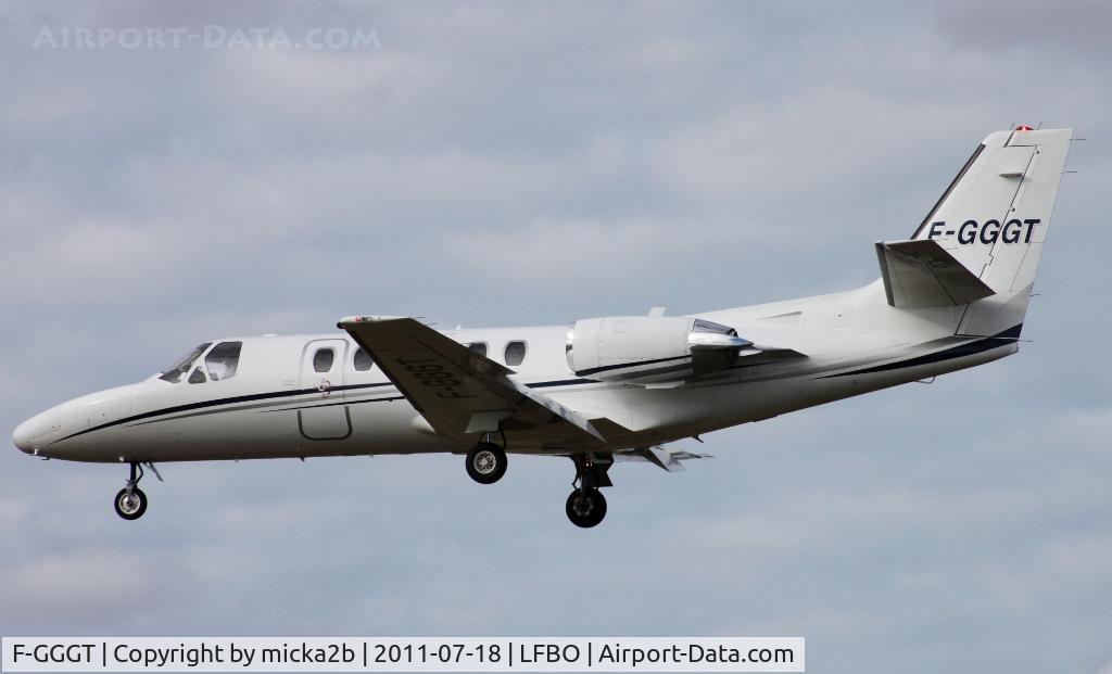 F-GGGT, Cessna F550 Citation II C/N F550-0611, Landing