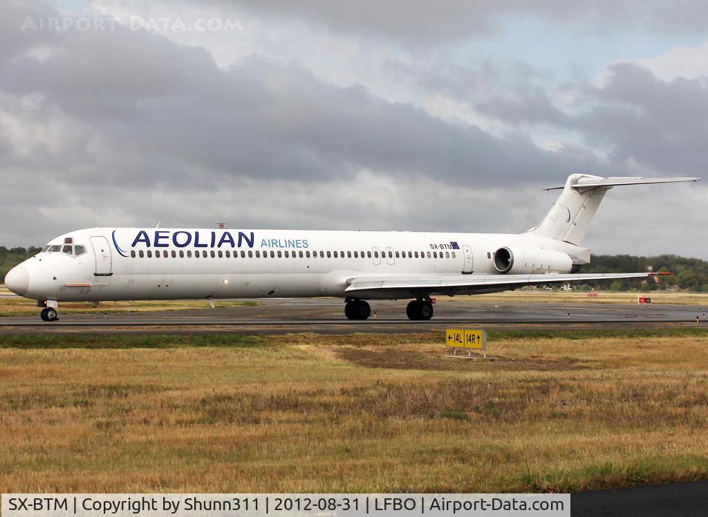SX-BTM, 1989 McDonnell Douglas MD-83 (DC-9-83) C/N 49627, Taxiing to the Terminal
