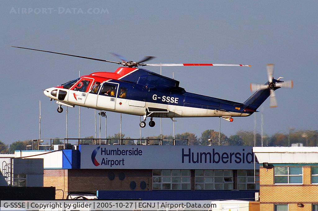 G-SSSE, 1993 Sikorsky S-76C C/N 760417, Arriving back from the North Sea Oil and Gas fields