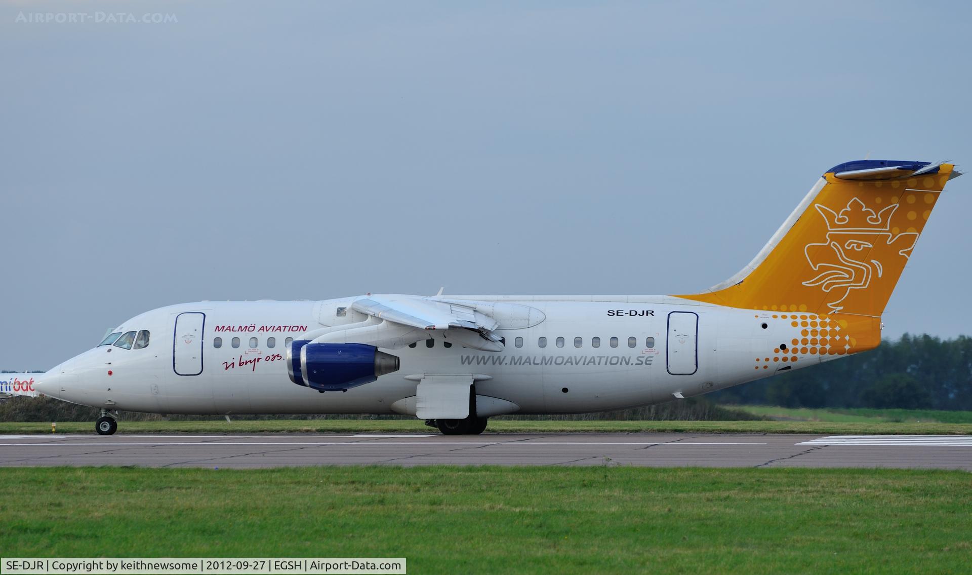 SE-DJR, 2001 BAE Systems Avro 146-RJ85 C/N E.2392, Cleared to take off from 27 !