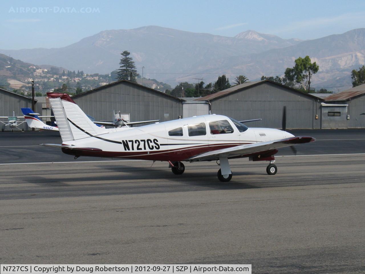 N727CS, 1977 Piper PA-28R-201T Turbo Cherokee Arrow III C/N 28R-7703262, 1977 Piper PA-28R-201T TURBO ARROW III, Continental TSIO-360-F 200 Hp, taxi