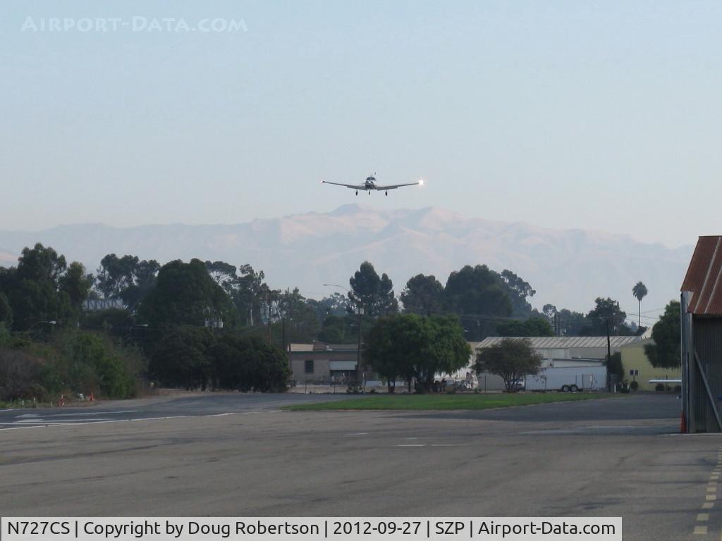 N727CS, 1977 Piper PA-28R-201T Turbo Cherokee Arrow III C/N 28R-7703262, 1977 Piper PA-28R-201T TURBO ARROW III, Continental TSIO-360-F 200 Hp, on final Rwy 22. See also photos of this aircraft registered as N38704.