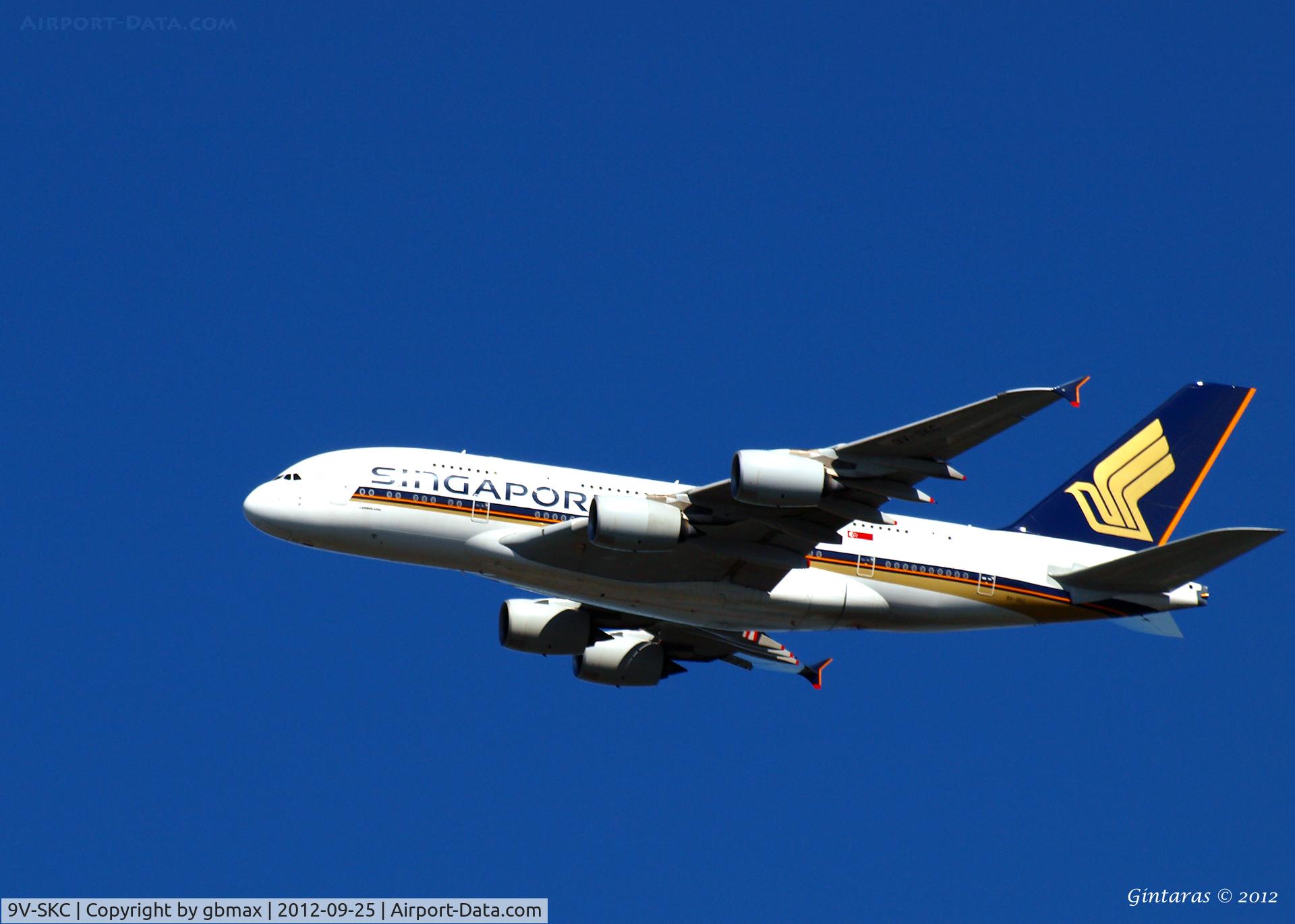 9V-SKC, 2006 Airbus A380-841 C/N 006, On approach to JFK
