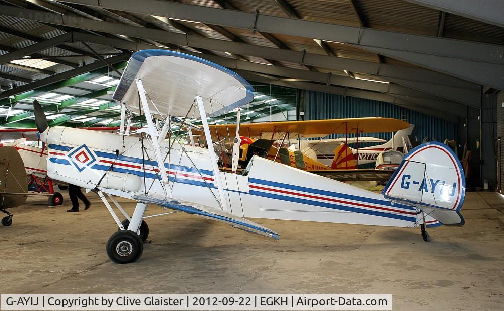 G-AYIJ, 1946 Stampe-Vertongen SV-4B C/N 376, Ex: F-BCOM > G-AYIJ - Originally owned to, Rollason Aircraft & Engines Ltd in August 1970 and in private hands since April 1972.