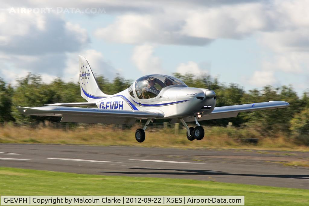 G-EVPH, 2009 Aerotechnik EV-97 Eurostar SL C/N LAA 315B-14951, Aerotechnik EV-97 Eurostar SL, Great North Fly-In, Eshott Airfield UK, September 2012.