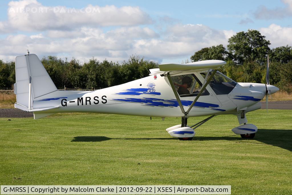 G-MRSS, 2011 Comco Ikarus C42 FB80 Bravo C/N 1110-7175, Comco Ikarus C42 FB80 Bravo, Great North Fly-In, Eshott Airfield UK, September 2012.