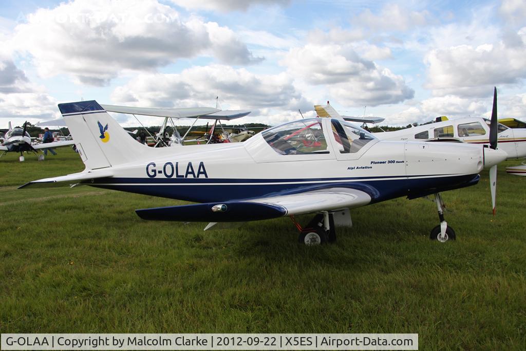 G-OLAA, Alpi Aviation Pioneer 300 Hawk C/N PFA 330A-14719, Alpi Aviation Pioneer 300 Hawk, Great North Fly-In, Eshott Airfield UK, September 2012.