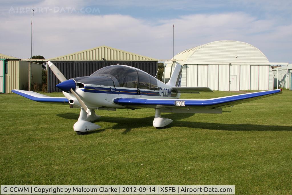 G-CCWM, 2000 Robin DR-400-180 Regent Regent C/N 2457, Robin DR-400-180 Regent, Fishburn Airfield UK, September 2012.