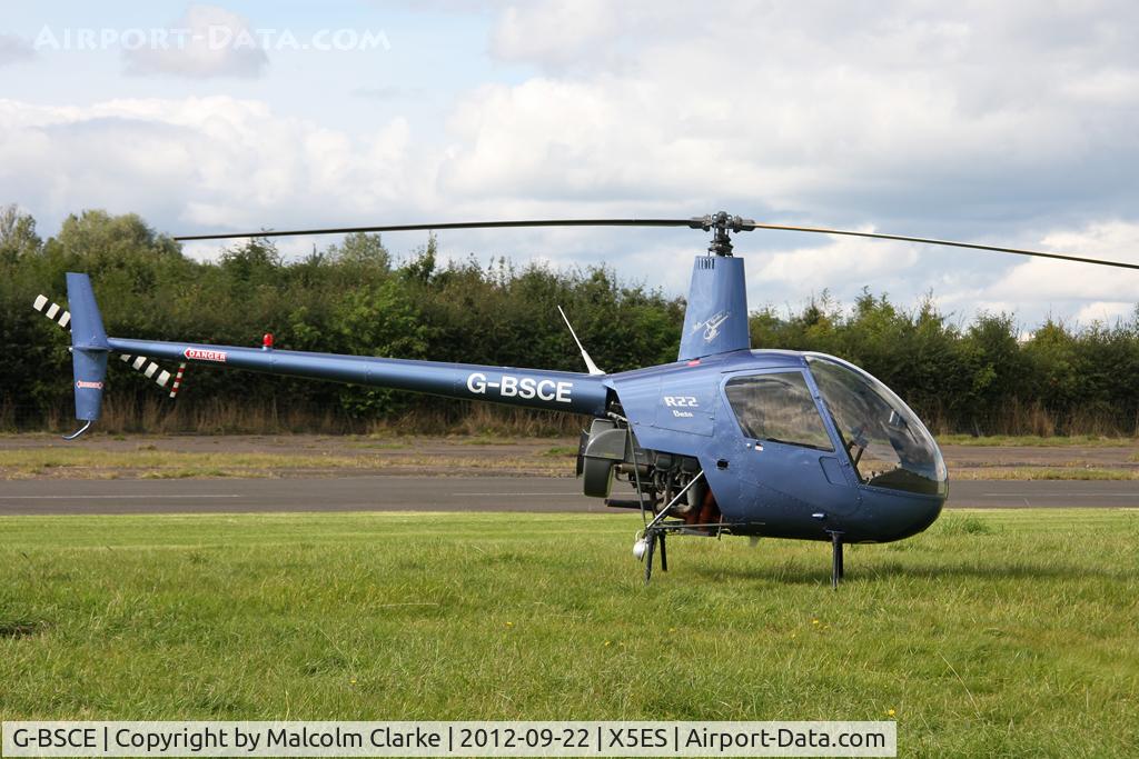 G-BSCE, 1989 Robinson R22 Beta C/N 1245, Robinson R22 Beta, Great North Fly-In, Eshott Airfield UK, September 2012.
