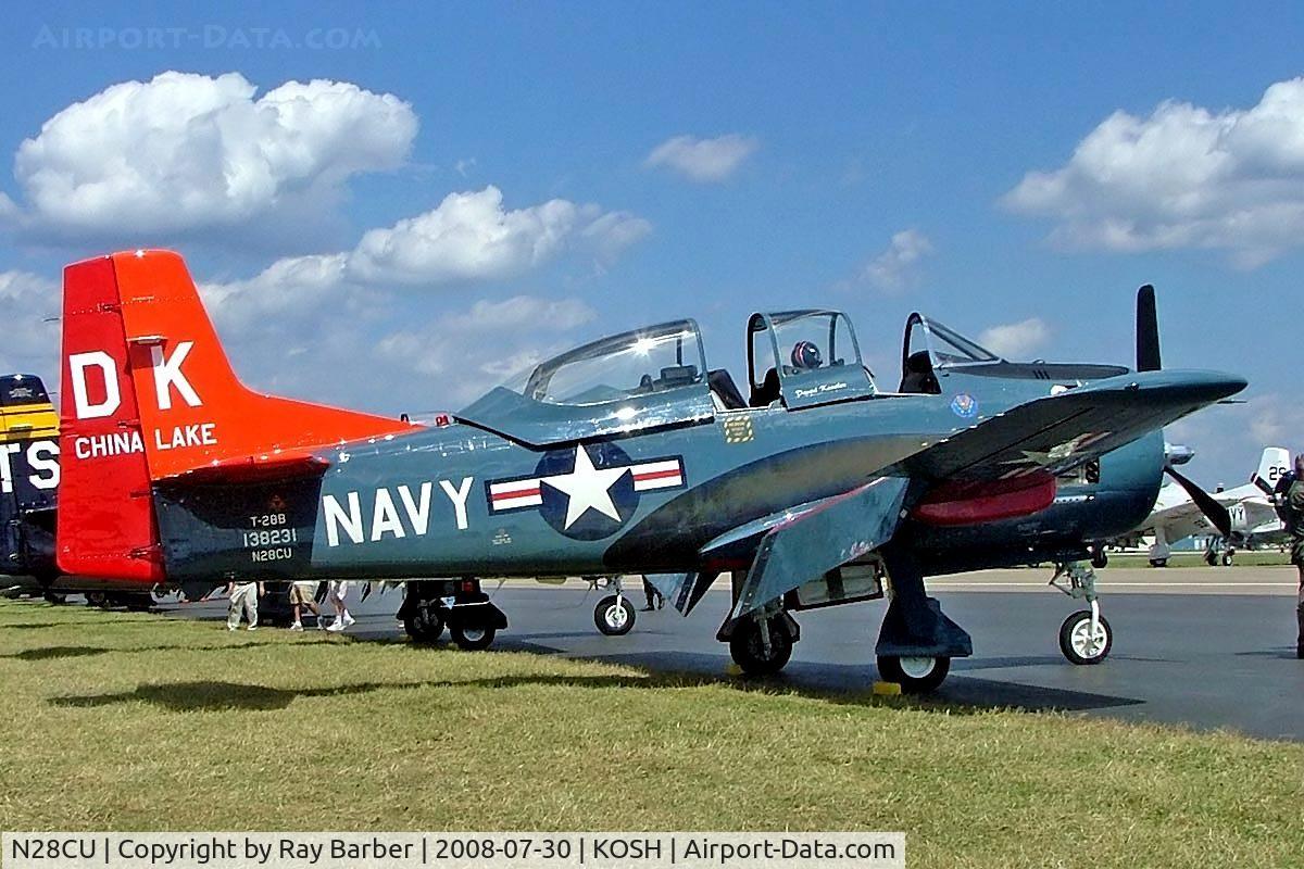 N28CU, 1956 North American T-28B C/N 200302, North American T-28B Trojan [200-302] Oshkosh-Wittman Regional Airport~N 30/07/2008