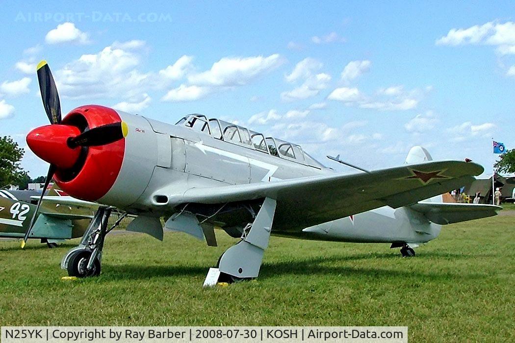 N25YK, 1955 Yakovlev Yak-11 C/N 25 III/25, Yakovlev Yak-C-11 [25III/25] Oshkosh-Wittman Regional Airport~N 30/07/2008