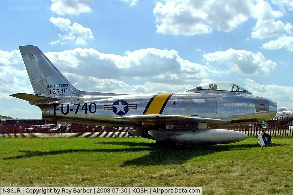 N86JR, 1954 Canadair CL-13 Sabre 5 C/N 1120, Canadair CL-13A Sabre Mk.5 [1120] Oshkosh-Wittman Regional Airport~N 30/07/2008