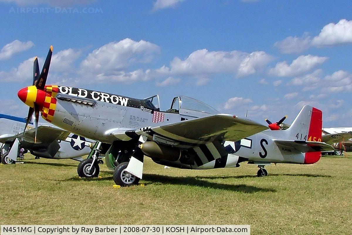 N451MG, 1944 North American P-51D Mustang C/N 44-74774, North American P-51D Mustang [122-41014] Oshkosh-Wittman Regional Airport~N 30/07/2008