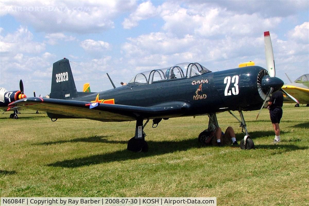 N6084F, 1977 Nanchang CJ-6 C/N 3732023, Nanchang CJ-6A [3732023] Oshkosh-Wittman Regional Airport~N 30/07/2008