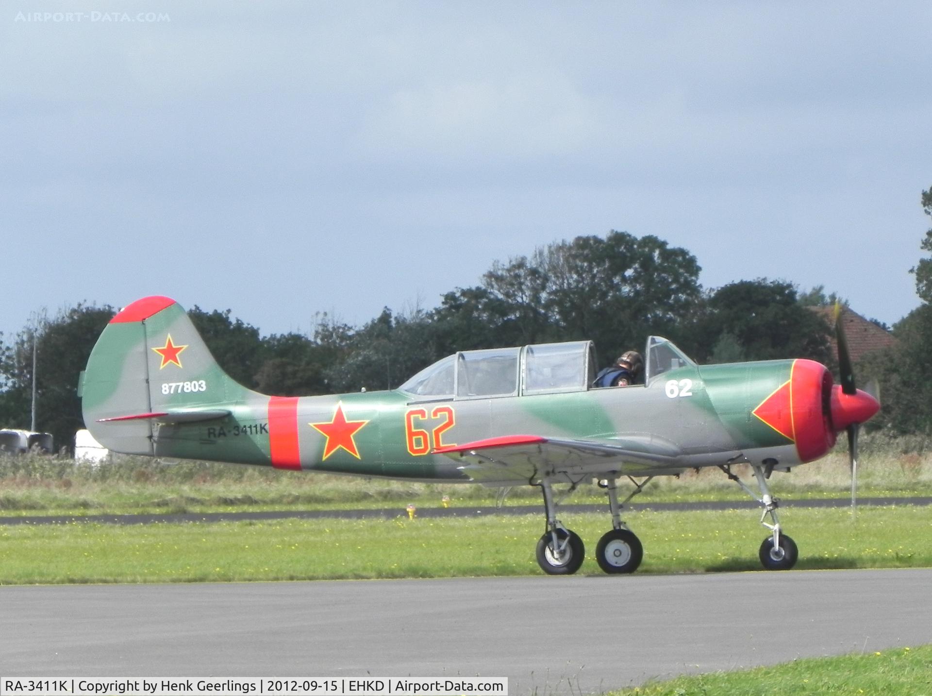 RA-3411K, 1987 Yakovlev Yak-52 C/N 877803, Heldair Show ;  Den Helder Airport


