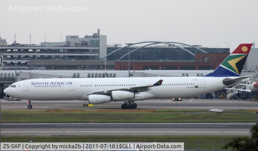 ZS-SXF, 2005 Airbus A340-313E C/N 651, Taxiing