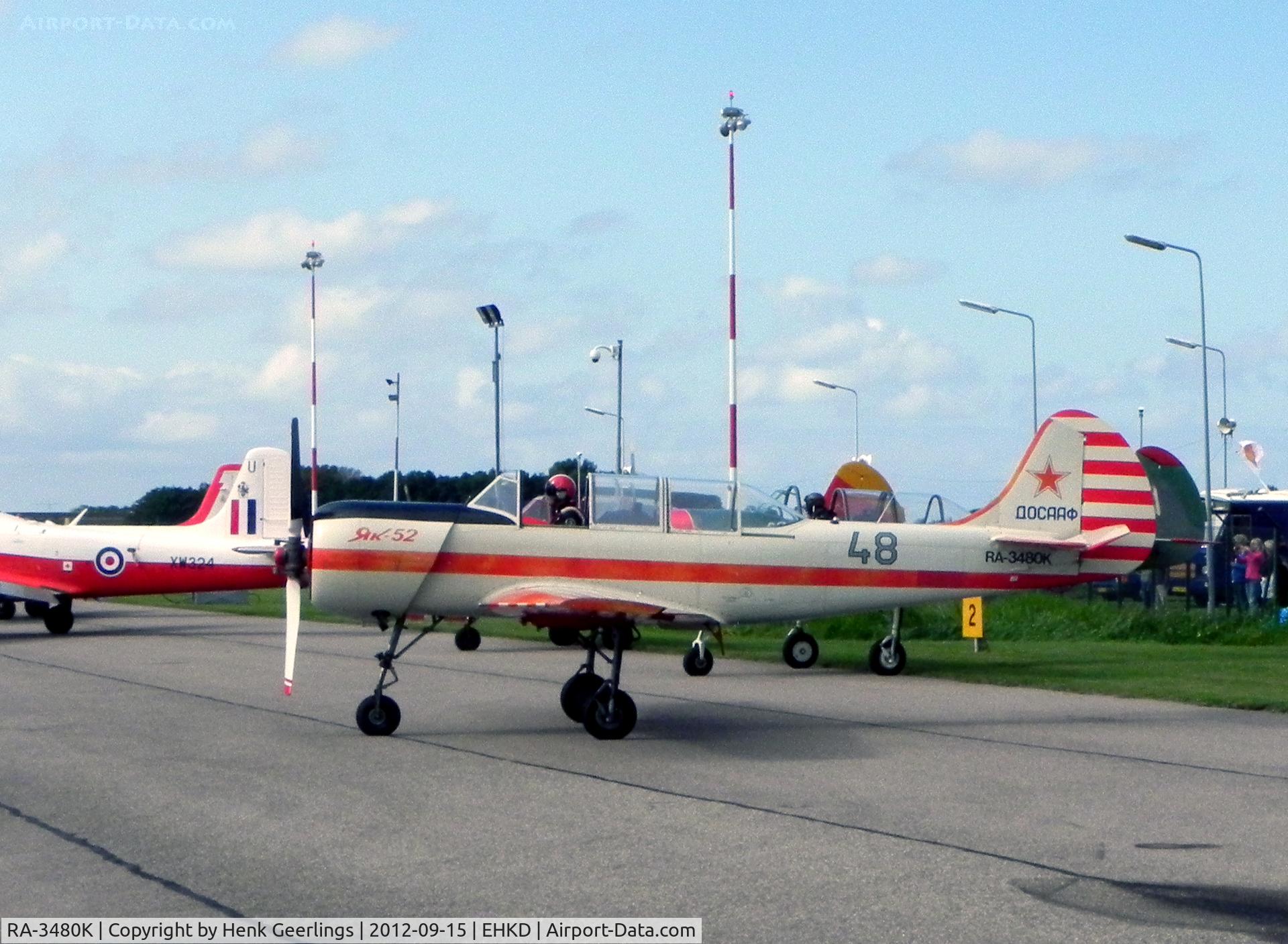RA-3480K, Yakovlev Yak-52 C/N 9111413, Heldair Show ;  Den Helder Airport

