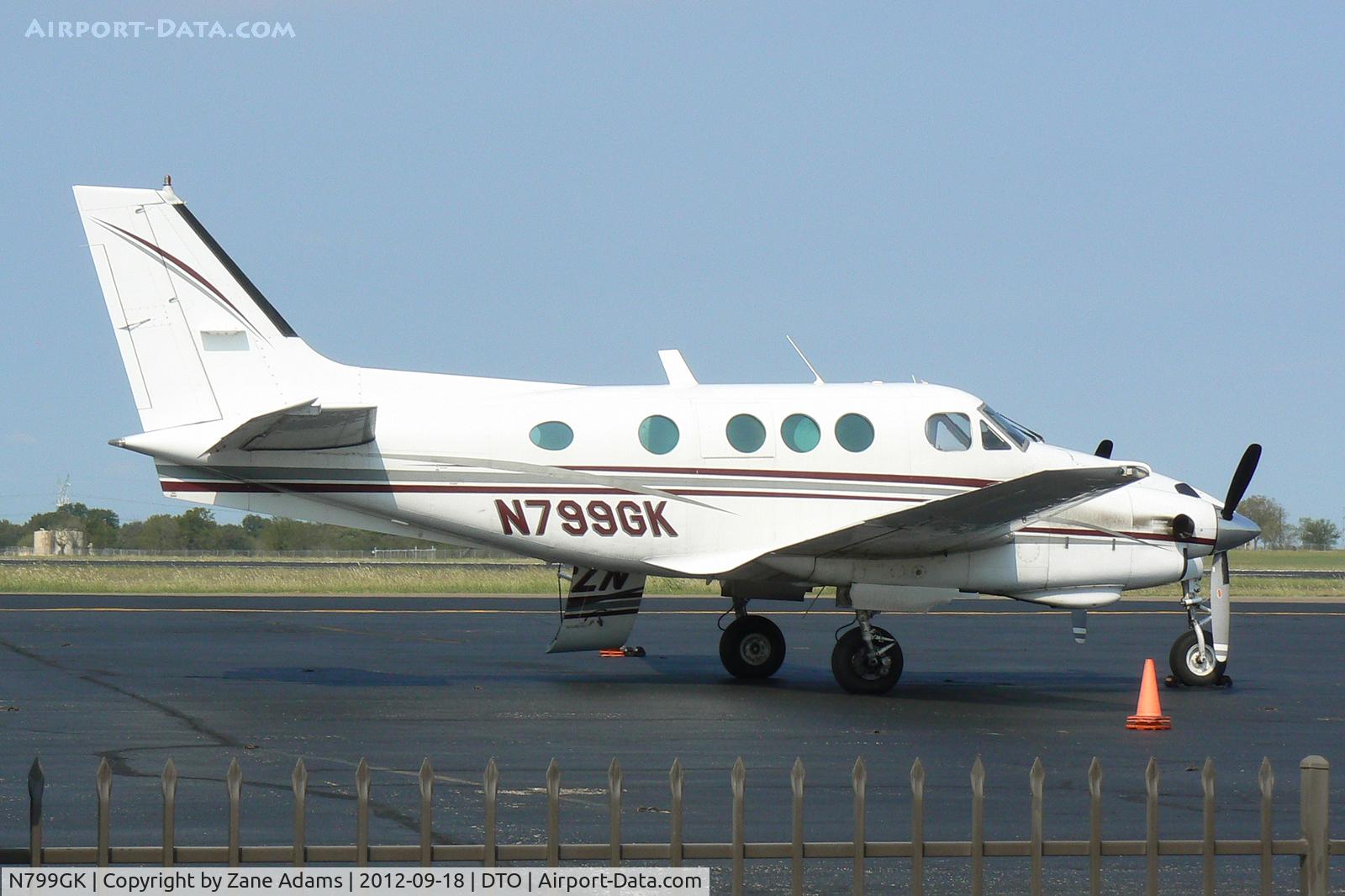 N799GK, 1978 Beech C90 King Air C/N LJ-799, At the Denton Municipal Airport