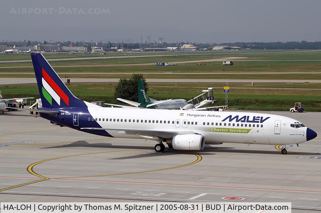 HA-LOH, 2004 Boeing 737-8Q8 C/N 30667, Malev Hungarian Airlines HA-LOH; a/c today in service with S7 Siberia Airlines as VP-BDH.