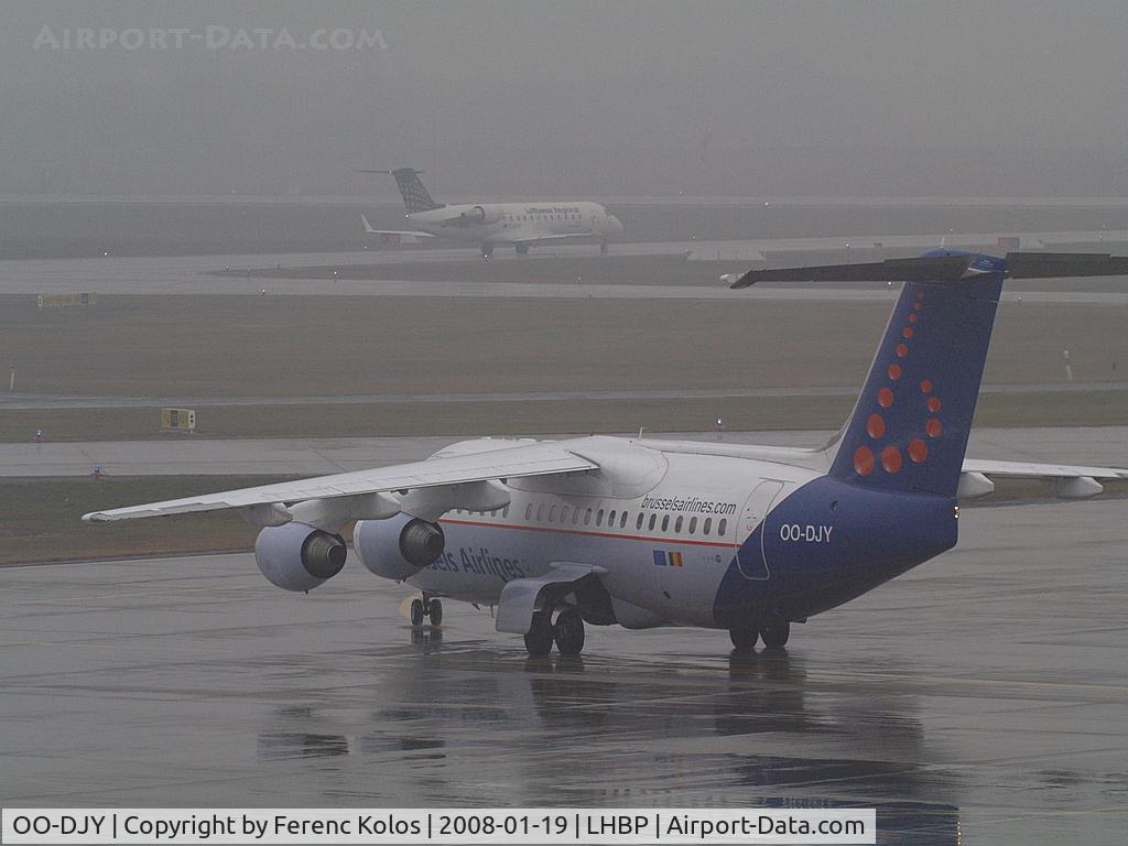 OO-DJY, 1997 British Aerospace Avro 146-RJ85 C/N E.2302, Ferihegy