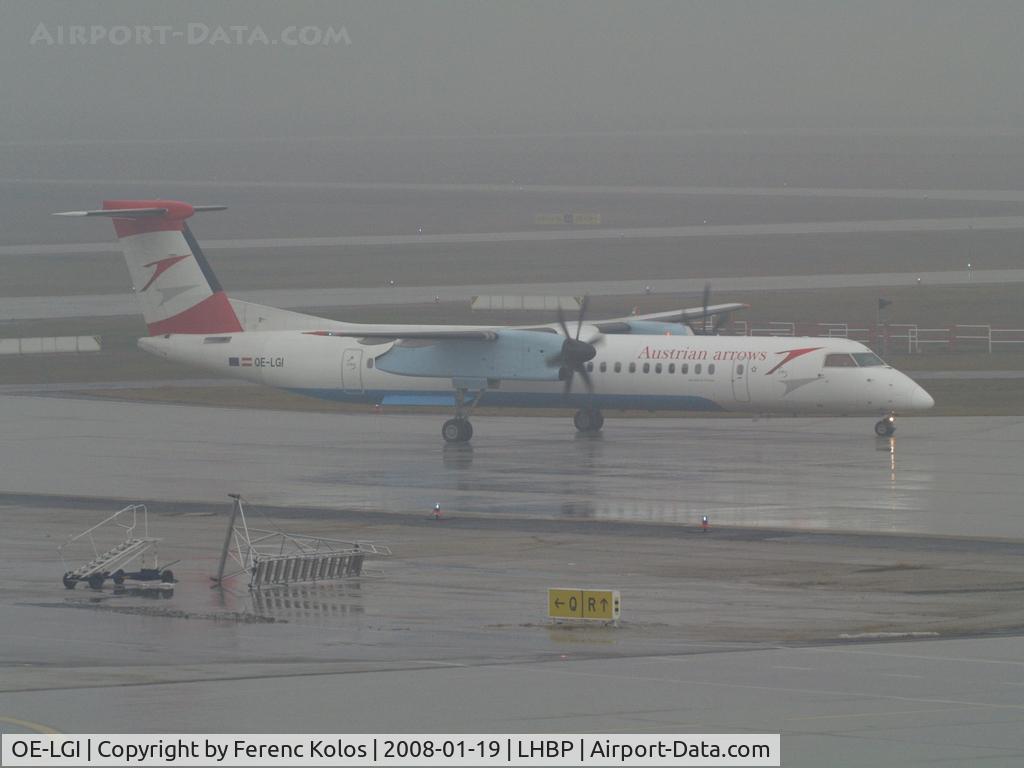 OE-LGI, 2004 De Havilland Canada DHC-8-402Q Dash 8 C/N 4100, Ferihegy